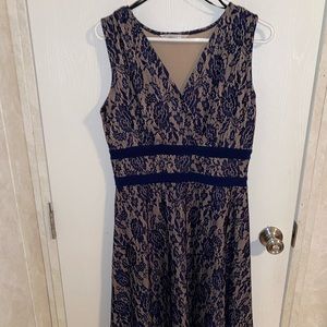 Floral Fit and Flare Lace Dress